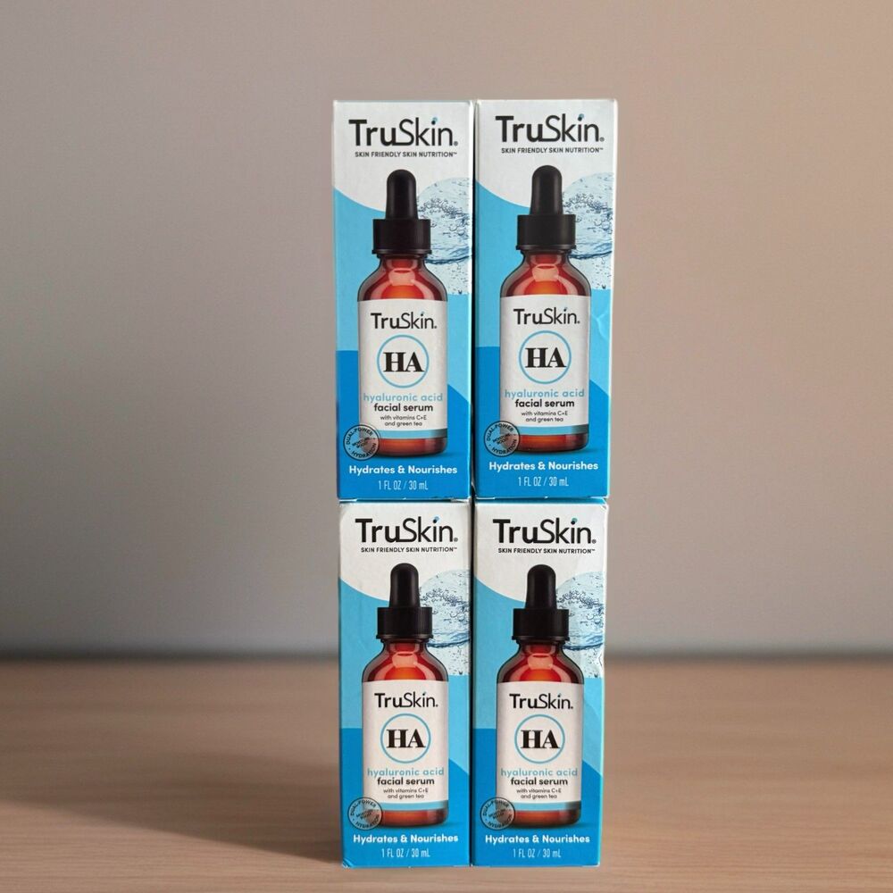 ruSkin Hydrating Hyaluronic Acid Facial Serum – Set of 4 – New